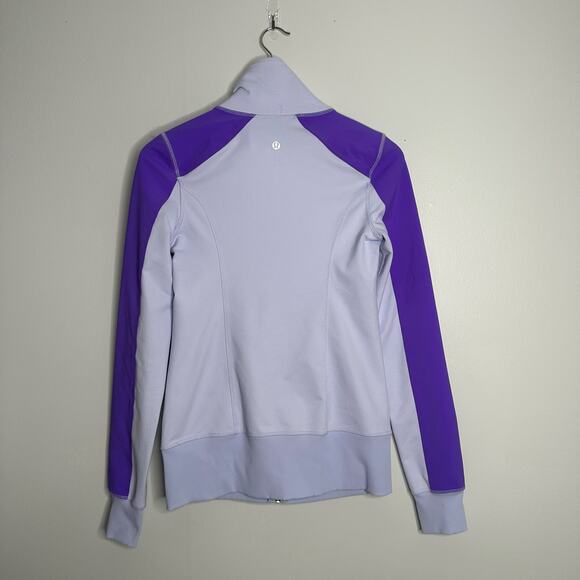 Lululemon Women's Full Zip Cool Breeze / Power Purple‎ Contempo Jacket Size 6/8 - Picture 9 of 9